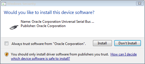 VirtualBox msi für Silent Install und die Treiberabfrage umgehen - Virtualbox 4.3.2. Driver