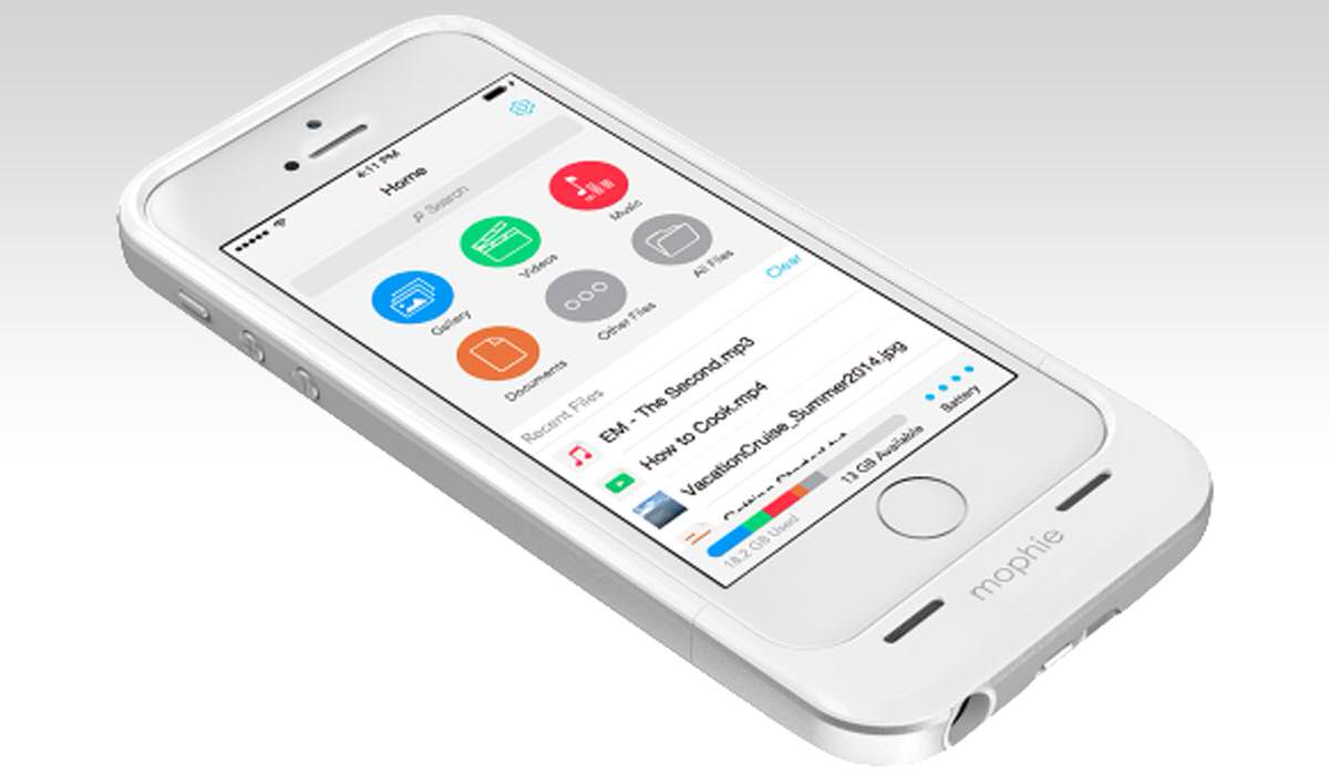 Mophie Space Pack - iPhone 5 AkkuCase mit 32GB Speicher - Mophiespacepack