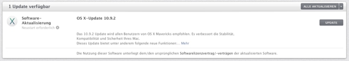 Apple schließt SSL-Lücke mit OS X 10.9.2 - Os X 10.9.2