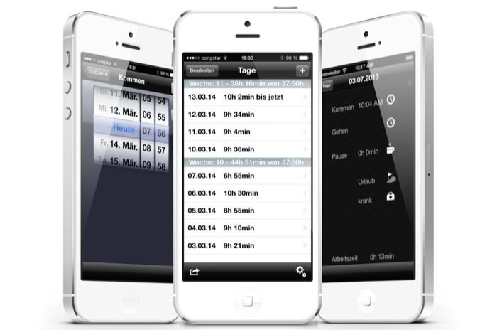 Kostenlose App Stechuhr X für iOS - Img5