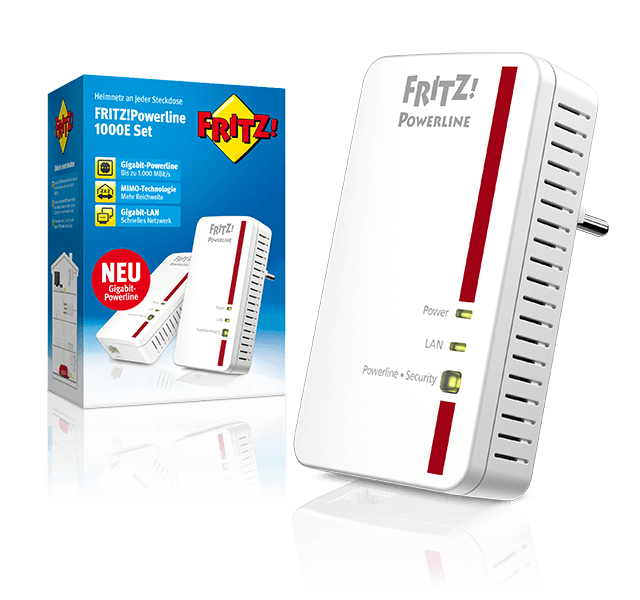 Vorstellung AVM FRITZ! Powerline 1000E Gigabit Adapter - Produktbild