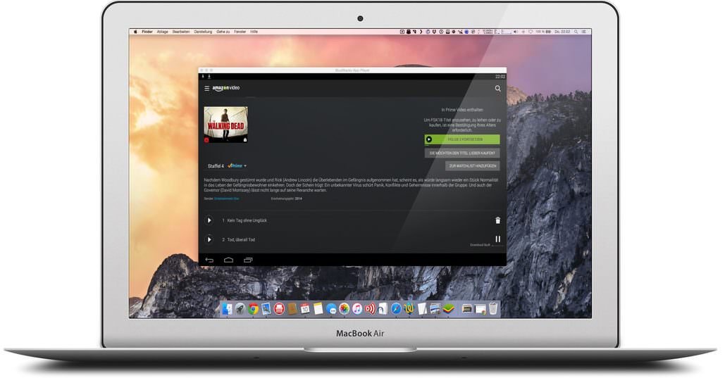 Amazon Instant Video Offline Funktion per Emulator auch am Mac und unter Windows möglich - Amazon Bluestacks1