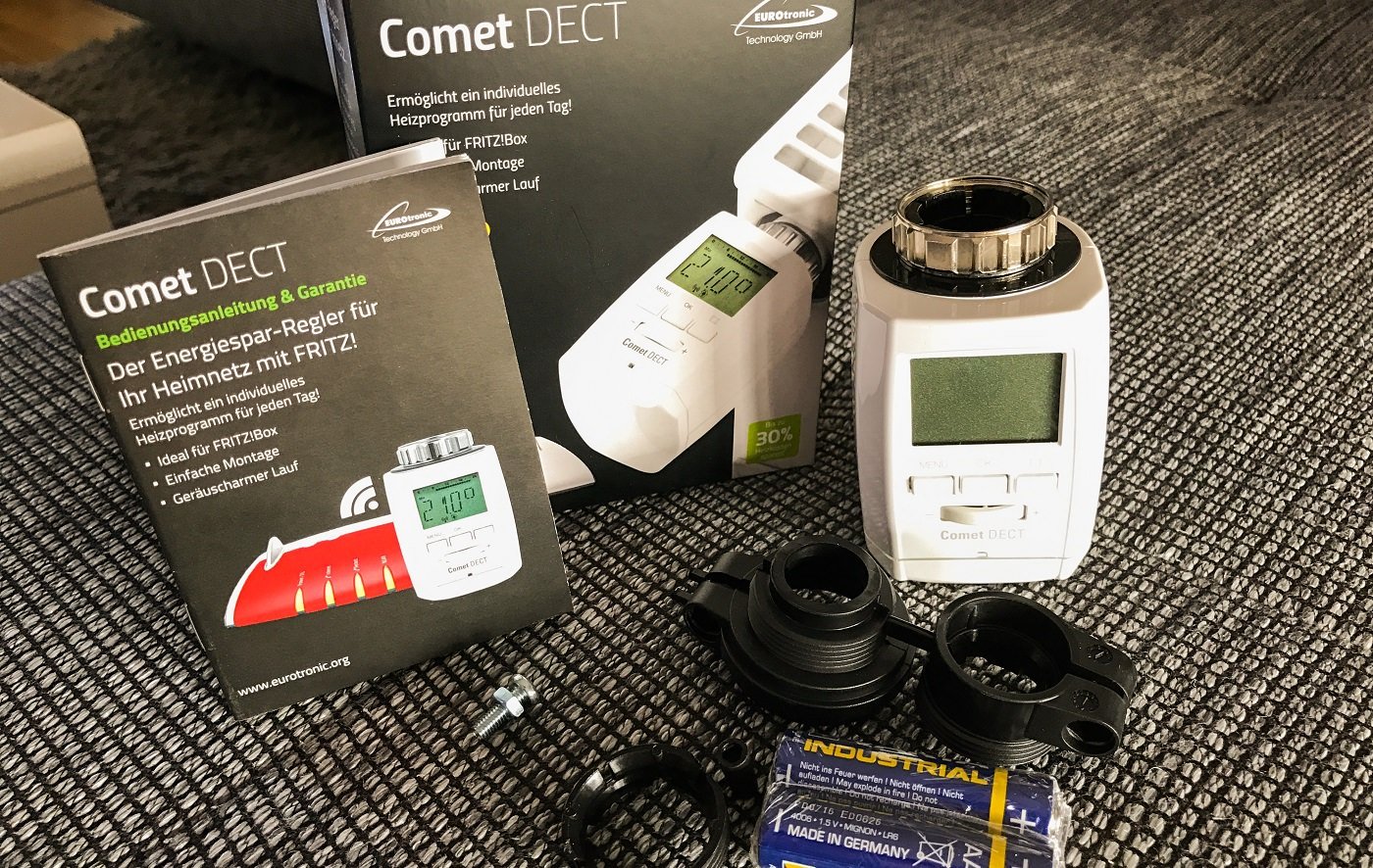 Fritz! Smart Home - Heizungsregler mit DECT von Eurotronic - Comet Dect Heizungsregler