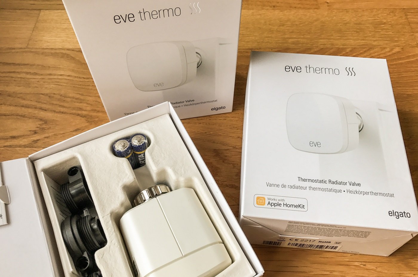 HomeKit: Elgato Eve Thermo - Heizkörperventile im Test - Elgato Eve Thermo Verpackung