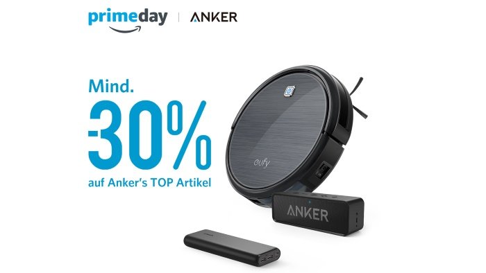 Amazon Prime Day - Top Rabatte bei Anker - Ankerprimedaybanner