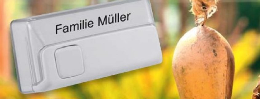 NEUHEIT - Homematic IP Funk-Klingeltaster HmIP-DBB, ARR-Bausatz - Klingeltaster Top