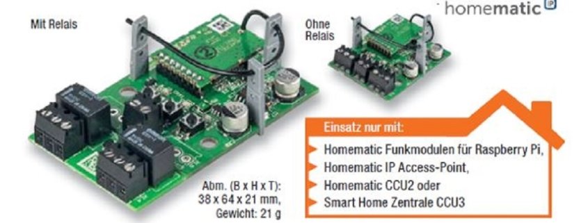 NEUHEIT - Homematic IP Komplettbausatz Schaltplatine - 2-fach HmIP-PCBS2 - Pcbs2 Top