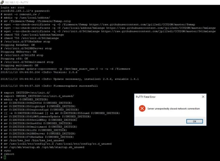 Homematic CCU2 als LAN Gateway verwenden
