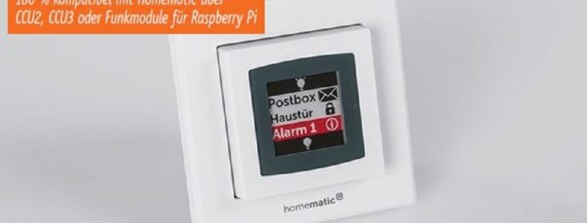 VORSCHAU – Neuigkeit 03.2019 – Homematic IP Wandtaster mit E-Paper-Statusdisplay