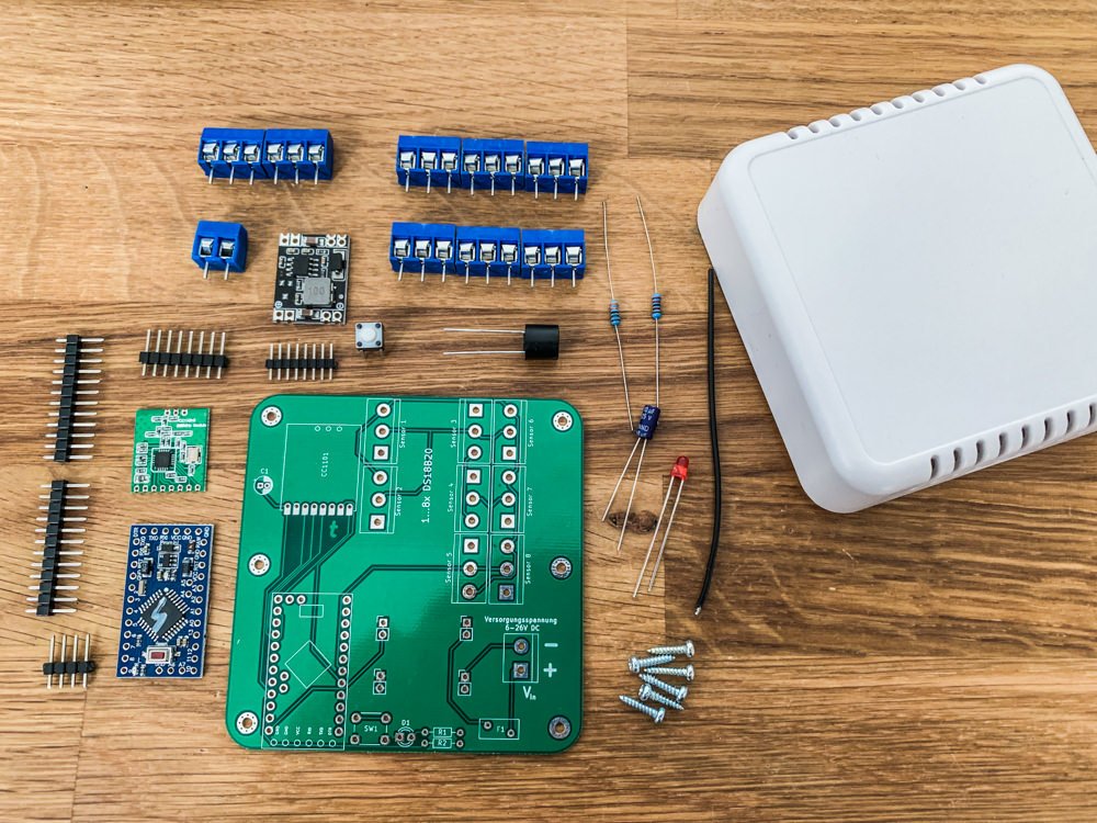 Platine für DIY-Bausätze 8-fach Sensor - smartkram