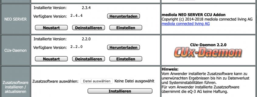 Alternative Diagramme mit Highcharts: Installation CUxD, CUxD-Highcharts sowie Anlegen eines Exec-Gerätes (Teil 1) - Highc...