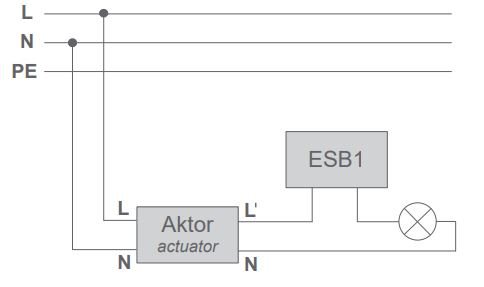 Einschaltstrombegrenzer ESB1 für Funk-Schaltaktoren 200W + IP -  HomeMatic-INSIDE