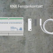 KNX Fensterkontakte mit MDT BE-16230.02 Binär Eingangsmodul auswerten