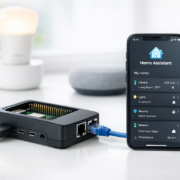 Home Assistant auf Raspberry Pi installieren ohne Bohren – Raspberry Pi 4 mit Home Assistant auf Schreibtisch ohne Wandmontage - Smart Home Setup ohne Bohren
