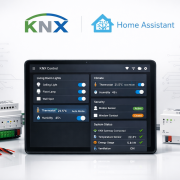 KNX-Integration in Home Assistant über ETS-Projekt einrichten – KNX Home Assistant Integration Dashboard mit konfigurierten Smart Home Geräten