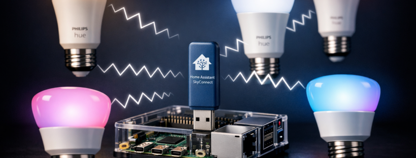 Philips Hue ohne Bridge mit Home Assistant steuern – Philips Hue Lampen direkt mit Home Assistant SkyConnect verbunden ohne Bridge - Smart Home Setup