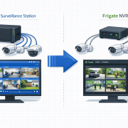 Synology Surveillance Station zu Frigate NVR: Kamera-System migrieren – Migration von Synology Surveillance Station zu Frigate NVR - Kamera-System Wechsel Illustration