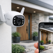 Überwachungskamera zuhause einrichten: Komplette Sicherheitsanleitung für Einsteiger (funktioniert garantiert) Überwachungskamera zuhause einrichten - Schritt für Schritt – Überwachungskamera an Hauswand montiert mit Smartphone Live-Übertragung für Heimsicherheit