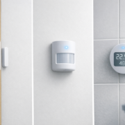 Smart Home Sensoren ohne Bohren befestigen: 7 Methoden – Smart Home Sensoren ohne Bohren an verschiedenen Wandoberflächen befestigt - professionelle Installation