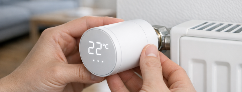 Heizung per Sprache steuern - Smart Thermostat für Mieter – Smart Heizkörperthermostat wird einfach auf Heizkörper montiert - Installation ohne Werkzeug für Mieter