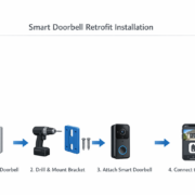 Türklingel mit Kamera nachrüsten: Sicherheitslösung ohne Elektriker in 15 Minuten Installations-Diagramm für Video-Türklingel Nachrüstung in 4 einfachen Schritten