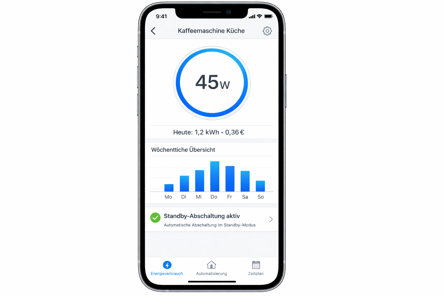 TP-Link Tapo App Energiemonitor - Stromverbrauch und Standby-Abschaltung der P110M Steckdose