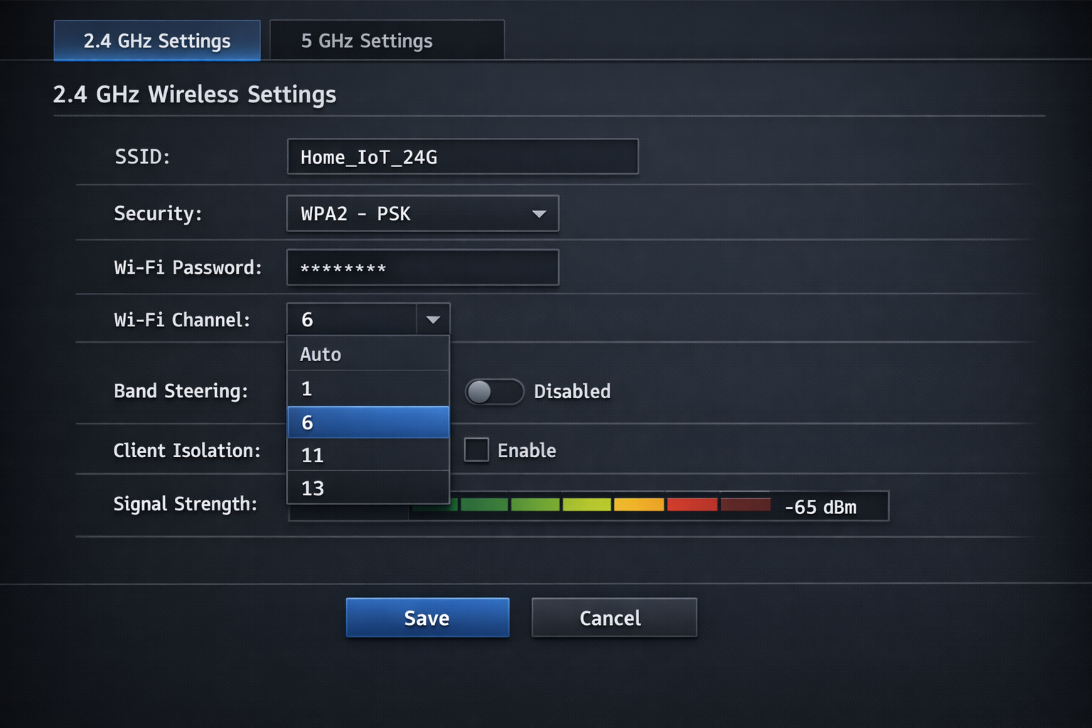 Router-Konfiguration für Video-Türklingel: WLAN-Einstellungen mit 2.4GHz Netzwerk optimiert