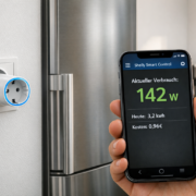 Stromverbrauch messen: Geräte-Verbrauch per App überwachen – Smart Plug Stromverbrauchsmessung mit Shelly App - Kühlschrank Verbrauch live überwachen