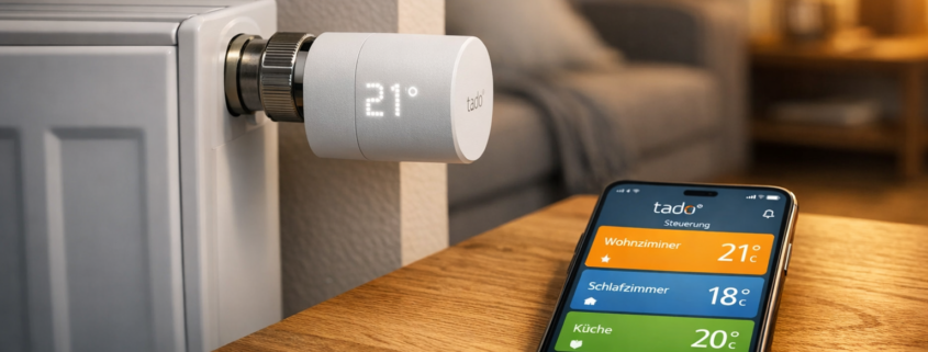 Heizung smart steuern: Heizkosten senken mit App-Steuerung – Smartes Tado Heizkörperthermostat mit App-Steuerung zur intelligenten Heizungsregelung