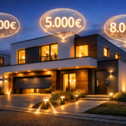 Smart Home Kosten Neubau: Realistische Preise und Budgetplanung Smart Home Kosten Neubau: Realistische Preise und Budgetplanung – Smart Home Neubau Einfamilienhaus mit Kostenübersicht und intelligenter Beleuchtung bei Dämmerung